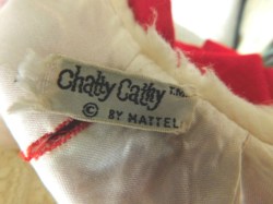 CHATTY CATHY RED COAT LABEL